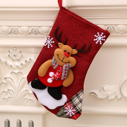 Christmas Decorations Santa Claus Socks Christmas Tree Pendant Christmas Socks Gift Bag Christmas Bag