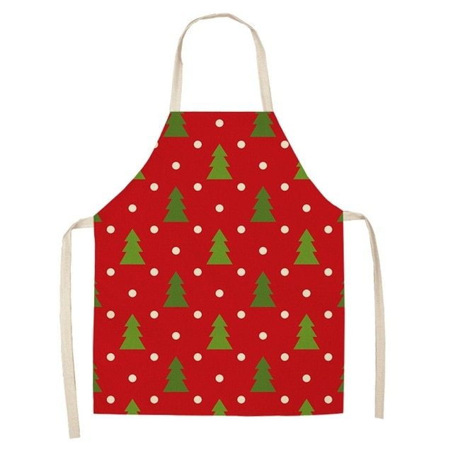 Cotton linen creative Christmas apron