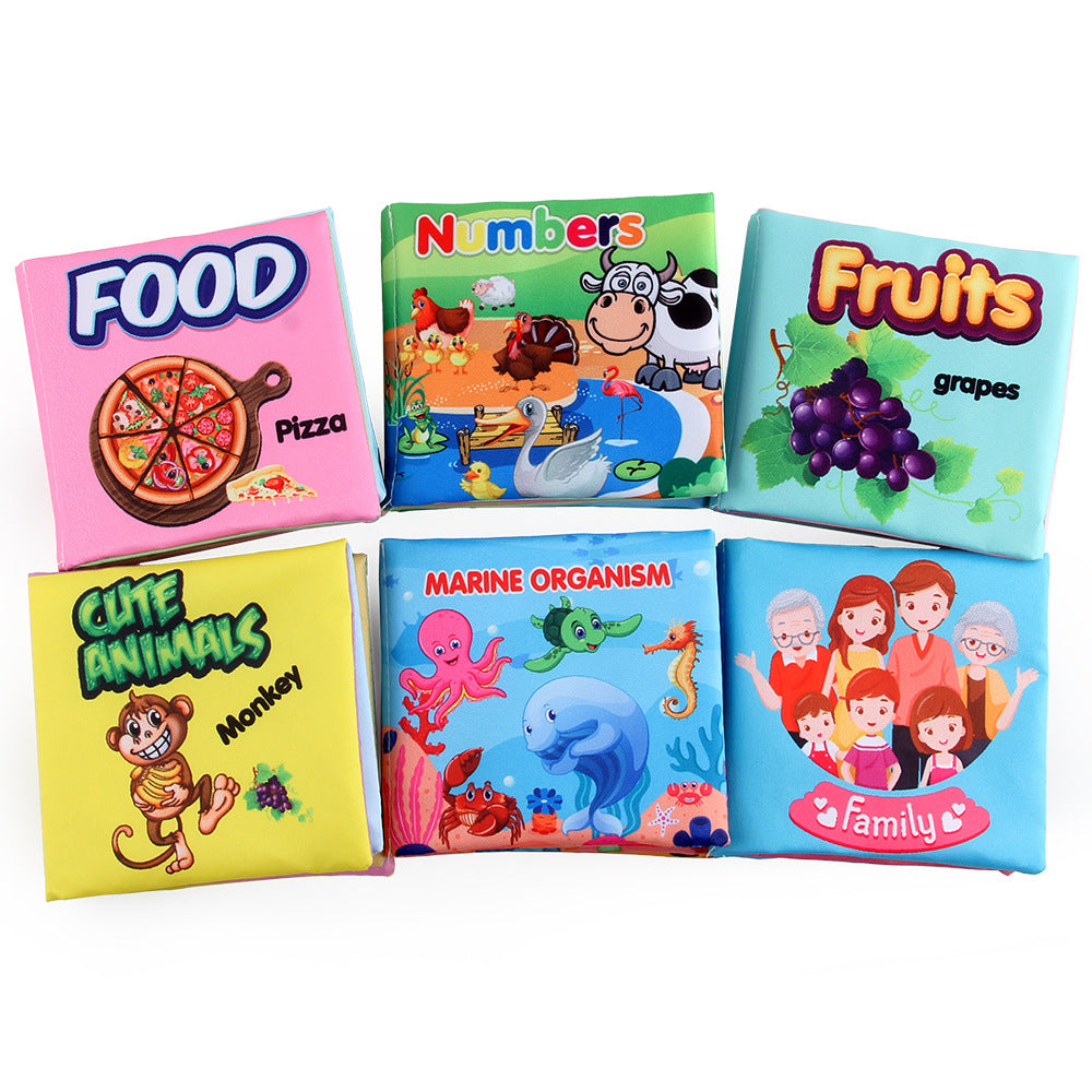 Cloth Books Soft Baby Sound Books Early Learning Educational Toys 0 -12 Months