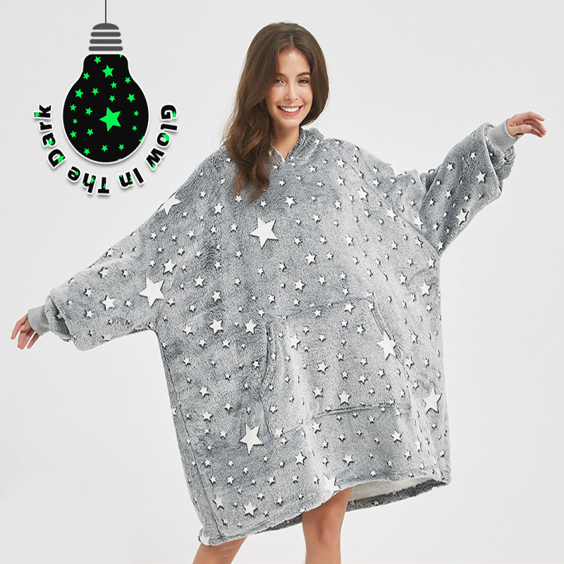 Luminous Design Oversized Pullover Nightgown with Pockets