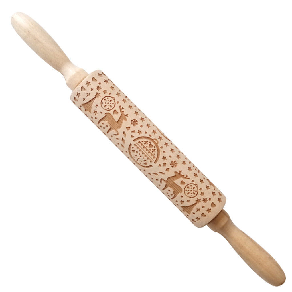 Birthday embossed rolling pin