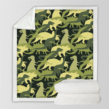 Kids Children Dinosaur Fluffy Soft Cotton Blanket Jurassic Cartoon Boys Girl Throw Blankets For Beds Home Textile Bedding Outlet