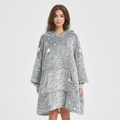 Luminous Design Oversized Pullover Nightgown with Pockets