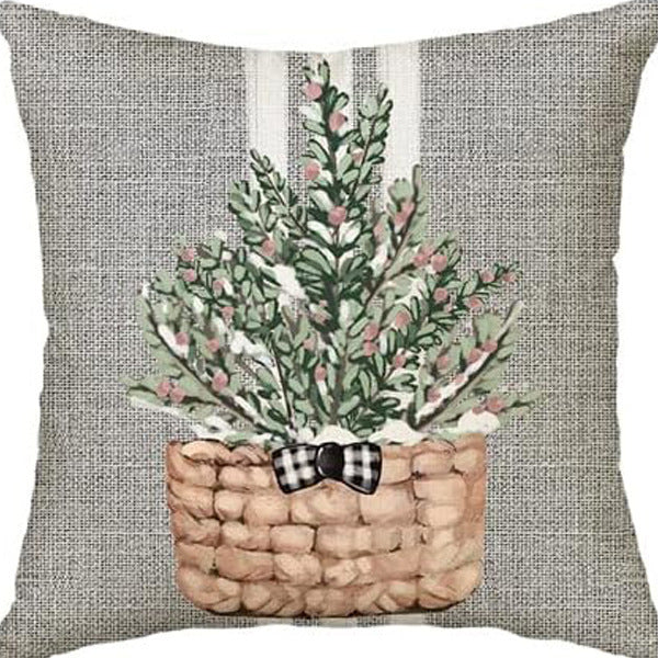 Winter Series Throw Pillow Cover Linen