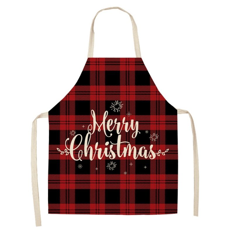 Cotton linen creative Christmas apron