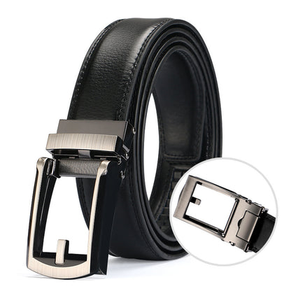 Two-layer Cowhide Automatic Buckle Men's Special Belt