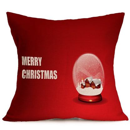 Christmas festive pattern car sofa pillow pillowcase