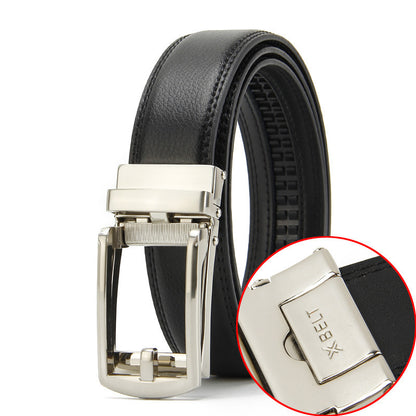 Two-layer Cowhide Automatic Buckle Men's Special Belt