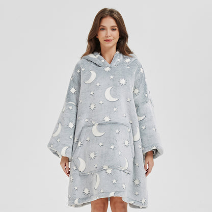 Luminous Design Oversized Pullover Nightgown with Pockets