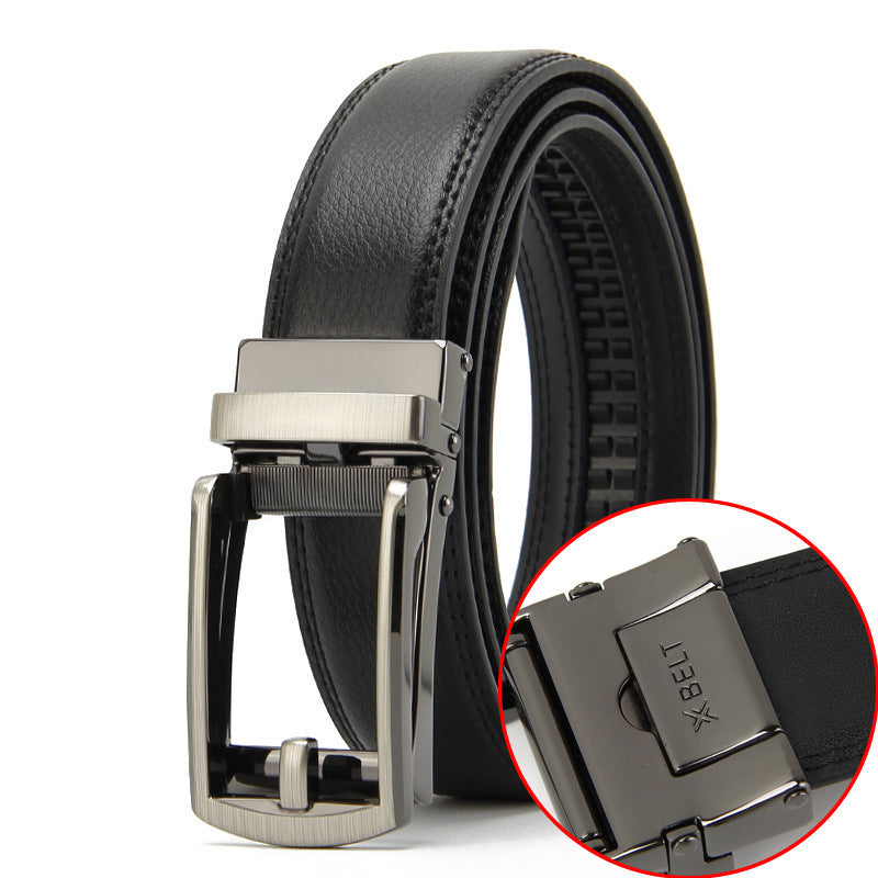 Two-layer Cowhide Automatic Buckle Men's Special Belt