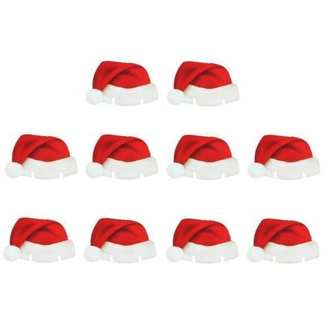 10 Paper Christmas Wine / Champagne Toppers