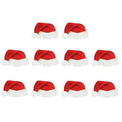 10 Paper Christmas Wine / Champagne Toppers