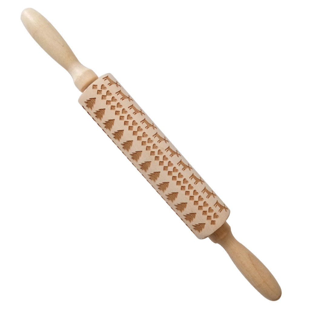 Birthday embossed rolling pin