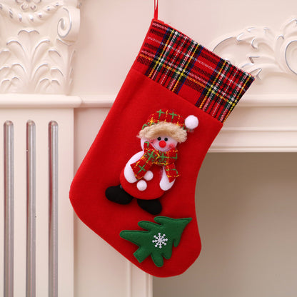 Christmas Decorations Santa Claus Socks Christmas Tree Pendant Christmas Socks Gift Bag Christmas Bag