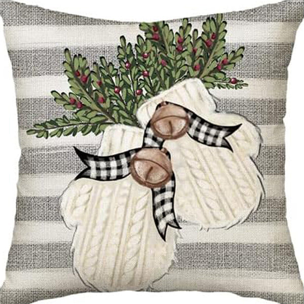 Winter Series Throw Pillow Cover Linen