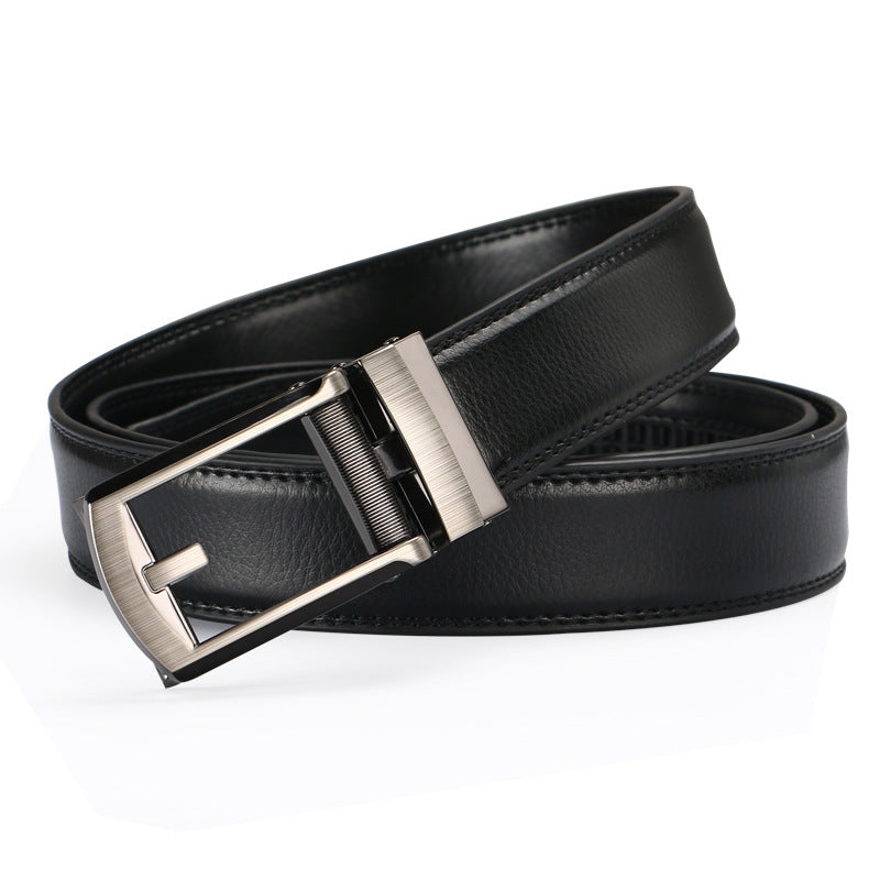 Two-layer Cowhide Automatic Buckle Men's Special Belt