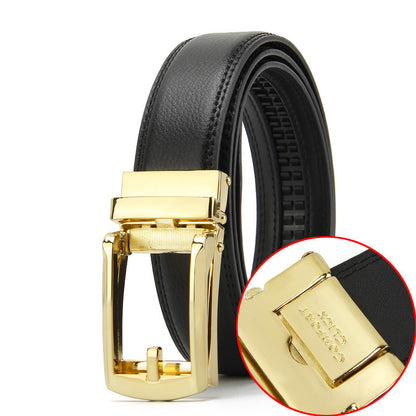 Two-layer Cowhide Automatic Buckle Men's Special Belt