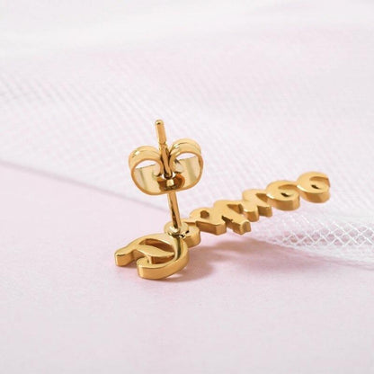 Personalized Custom Name Stud Earring