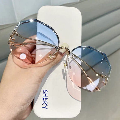 Luxury Round Gradient Sunglasses