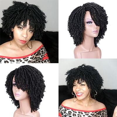 Quality Dreadlock Short Twist Curly Popular Wigs -- HOT SUMMER SALE