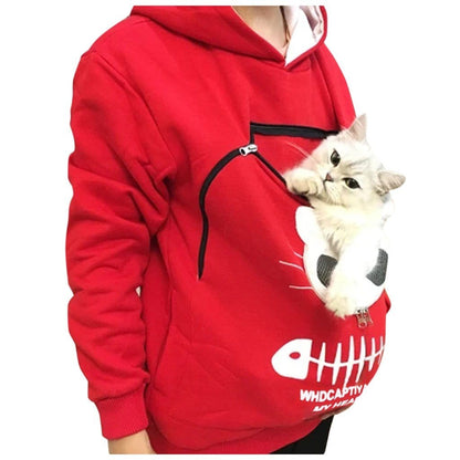 Cat Lovers Hoodie Cuddle Pouch - Who Captivated My Heart?