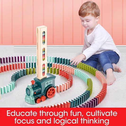 Domino Train Blocks Set Building and Stacking Toy