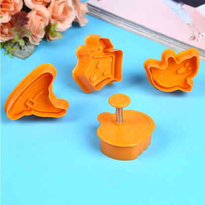 4pcs Halloween Cookie Cutter