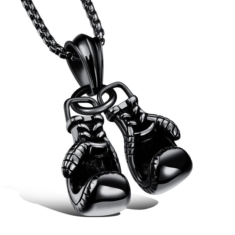 Fitness Boxing Gloves Metal Necklace