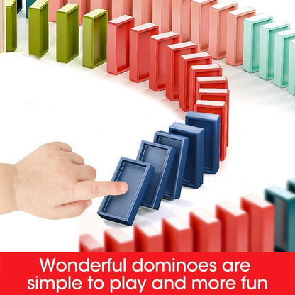 Domino Train Blocks Set Building and Stacking Toy