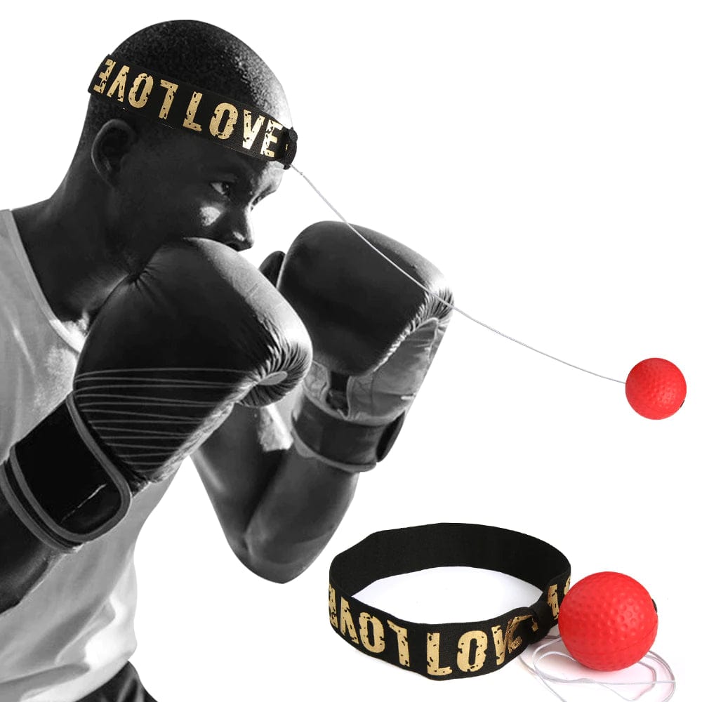 Boxing Reflex Ball Head Band Head-Mounted Boxing Speed Ball Sanda Combat Training Equipment with Bungee Cord 20G PU Foam Ball