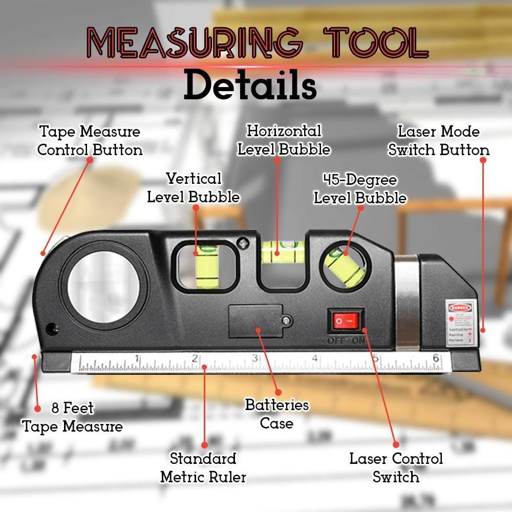 Keydrela 4 In 1 Laser Measuring Tool