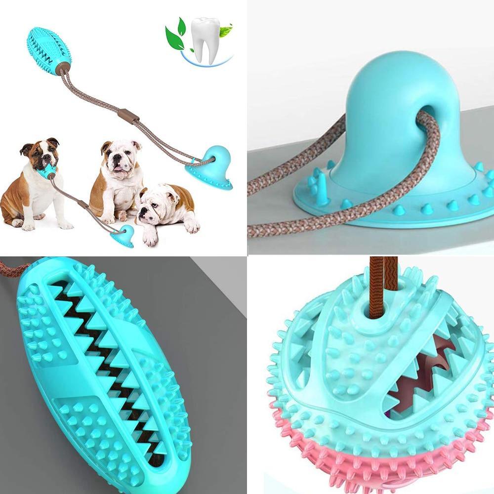 THE TUGGY TUG ™ - THE ULTIMATE SELF-PLAYING CHEWY BALL DOG TOY FOR TEETH CLEANING
