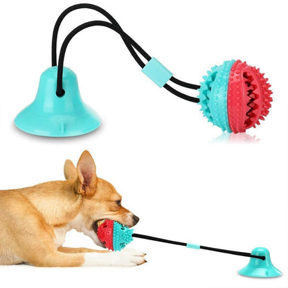 THE TUGGY TUG ™ - THE ULTIMATE SELF-PLAYING CHEWY BALL DOG TOY FOR TEETH CLEANING