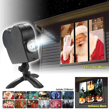 2-in-1 Haunted Halloween & Christmas Holographic Projector 🔥🔥FLASH SALE🔥🔥