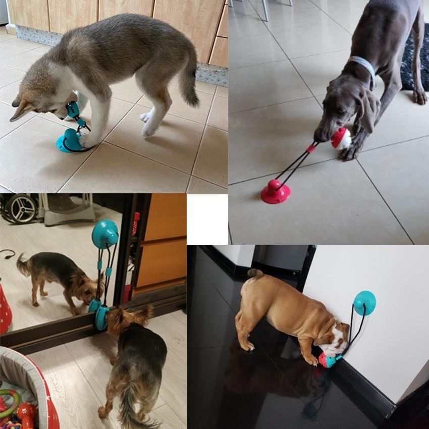 THE TUGGY TUG ™ - THE ULTIMATE SELF-PLAYING CHEWY BALL DOG TOY FOR TEETH CLEANING