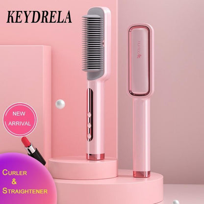 Profissional Anti-scalding Hair Straightener & Curler Brush