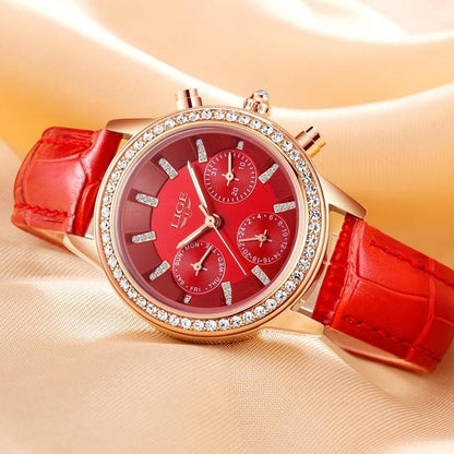 Casual Leather Ladies Dress Watches