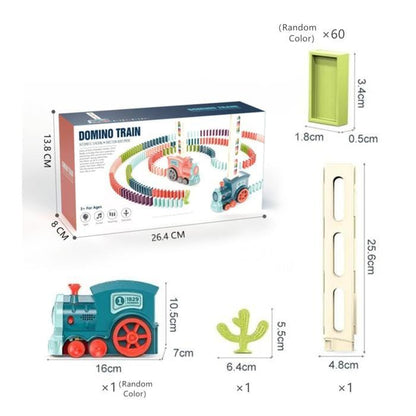 Domino Train Blocks Set Building and Stacking Toy