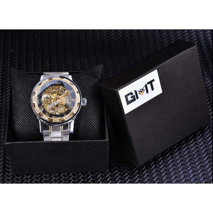 Transparent Diamond Luminous Luxury Skeleton Wrist Watch