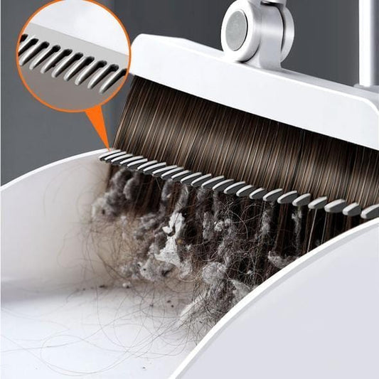 “50% Discount”Stainless Steel "Built-In Comb" Rotating Broom