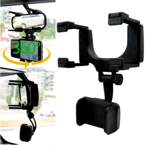 SmartStands™️ Pro - 360° Car Rearview Mirror Phone Mount