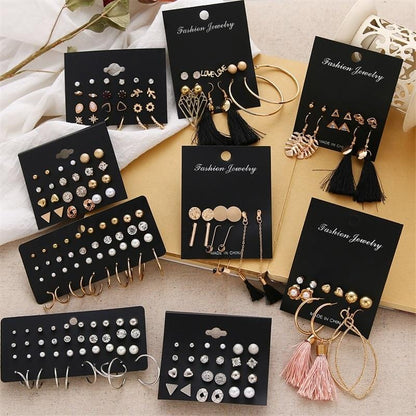 Women's Geometric Earrings Set