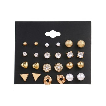 Women's Geometric Earrings Set