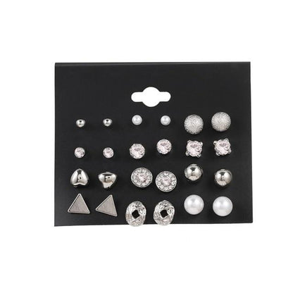 Women's Geometric Earrings Set