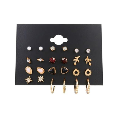 Women's Geometric Earrings Set