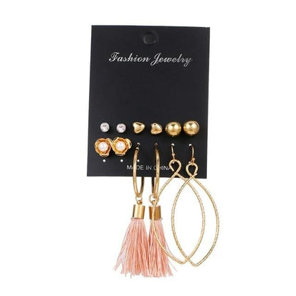 Women's Geometric Earrings Set