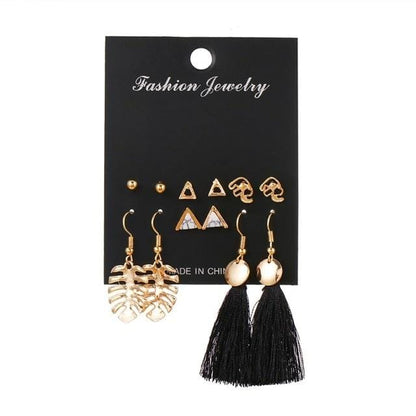 Women's Geometric Earrings Set