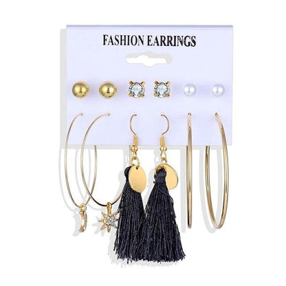 Women's Geometric Earrings Set