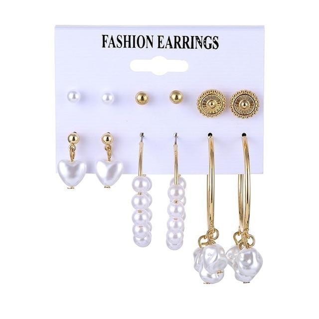 Women's Geometric Earrings Set