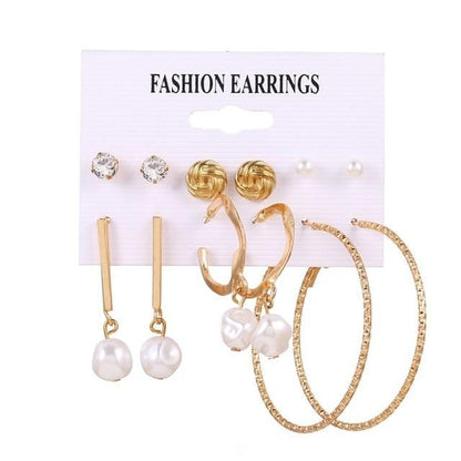 Women's Geometric Earrings Set